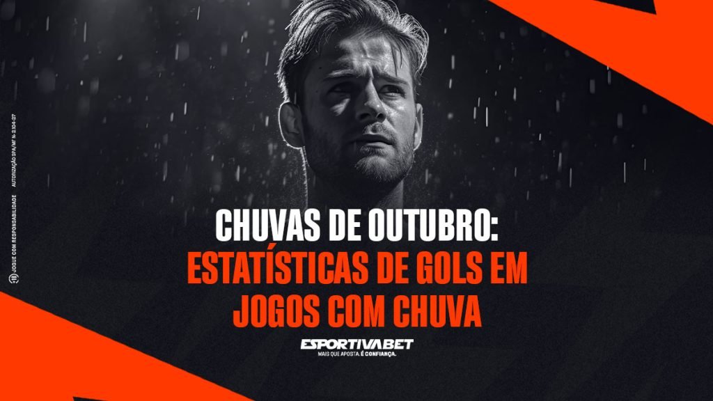 Estatísticas de gols em jogos com chuva