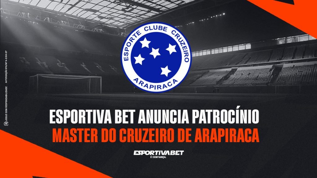 Esportiva Bet anuncia Patrocínio Master do Cruzeiro de Arapiraca