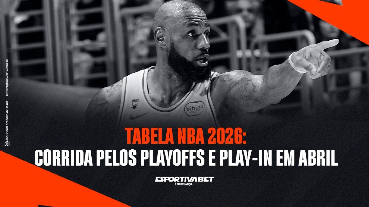 Tabela NBA 2026: Corrida pelos Playoffs e Play-In em Abril