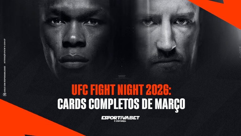 UFC Março 2026: Todas as Lutas e Eventos do Mês